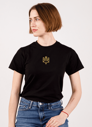 Basic t-shirt with "The trident of Yaroslav the Wise" embroidery1 photo