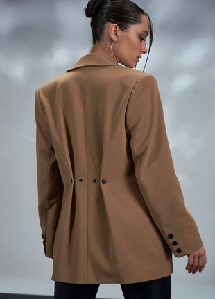 JACKET BEIGE WITH DRAPERY GEPUR6 photo
