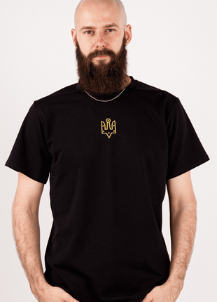 Basic t-shirt with "The trident of Yaroslav the Wise" embroidery