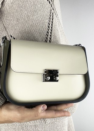 Leather Handbag for Woman, Crossbody Leather Bag, Stylish Leather Purse, Lamponi