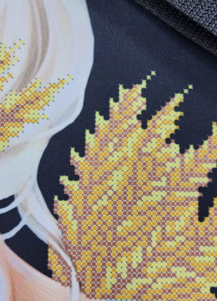 Shopping Bag Girl with an Ear of Wheat Kit Bead Embroidery sv1516 photo