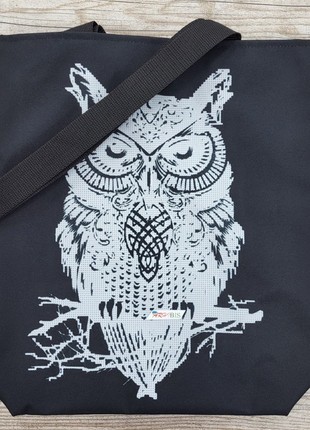 Shopping Bag Owl Kit Bead Embroidery sv1391 photo