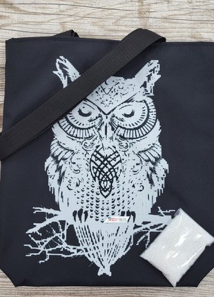 Shopping Bag Owl Kit Bead Embroidery sv1392 photo
