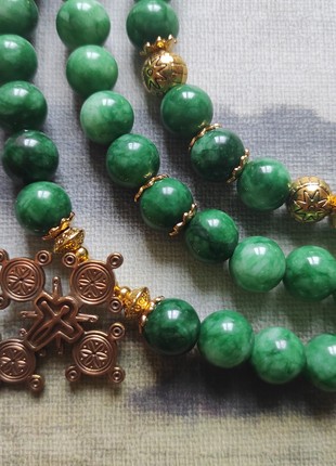 Necklace - zgarda  "Magical herbs"  from jade2 photo