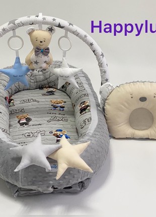 TM Happyluna Babynest for a newborn Premium "Teddy"