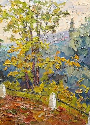 Oil painting October in Zbarazh Serdyuk Boris Petrovich nSerb835