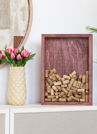 Box For Wine Corks - Wine Cork Holder - Wine Lover Gift - Wedding Gift6 photo