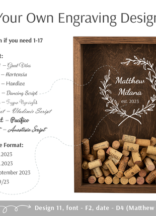 Box For Wine Corks - Wine Cork Holder - Wine Lover Gift - Wedding Gift4 photo