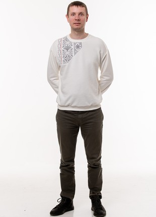 Men's sweatshirt with embroidery "Victory" milky7 photo