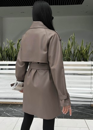 The trench coat Next is shortened in mocha color3 photo