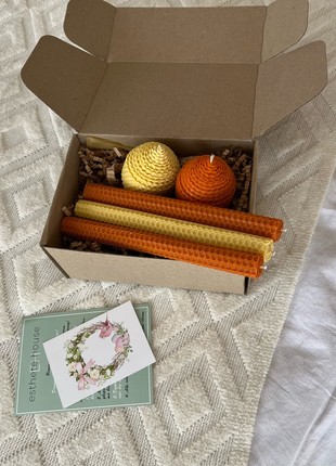 Easter Set of 100% pure beeswax candles2 photo
