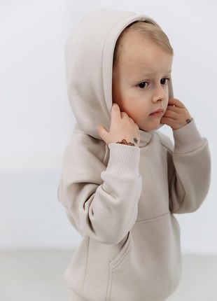 Children's insulated suit for boys in ivory color