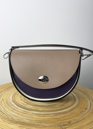 Leather Bag For Woman, Crossbody Bag, Premium handbag, Lamponi Moon One3 photo