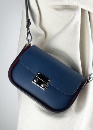 Leather Handbag for Woman, Crossbody Bag, Leather Purse, Shoulder Bag,  Lamponi Saddle One XS1 photo