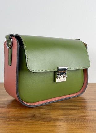 Leather Handbag for Woman, Crossbody Bag, Leather Purse, Shoulder Bag, Lamponi Saddle One M