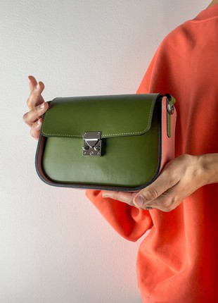 Leather Handbag for Woman, Crossbody Bag, Leather Purse, Shoulder Bag, Lamponi Saddle One S