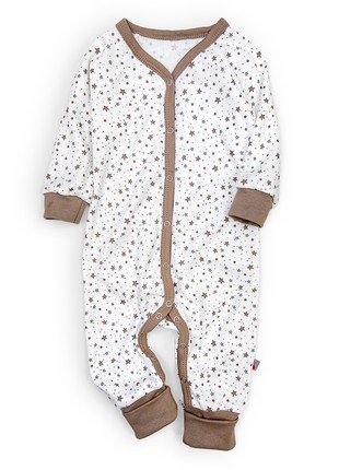 Cotton baby jumpsuit with stars Tunes