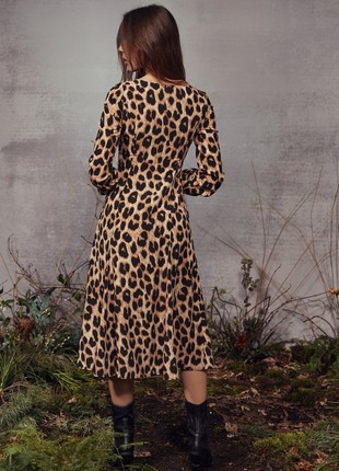 MIDI DRESS IN ANIMAL PRINT GEPUR6 photo