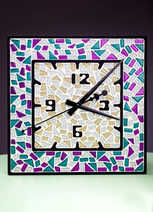 Creativity kit glass mosaic set Mosaaro Square clock 290x290 mm MA40023 photo