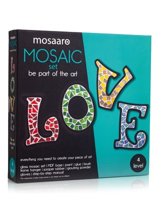 Creativity kit glass mosaic set Mosaaro LOVE 150x115 mm MA40031 photo
