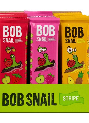 Set of 30 fruit stripes bob snail