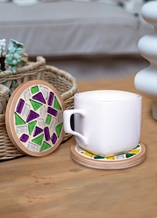 Creativity kit glass mosaic set Mosaaro Cup Coaster (Round) 100 mm MA10014 photo