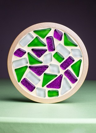 Creativity kit glass mosaic set Mosaaro Cup Coaster (Round) 100 mm MA10013 photo