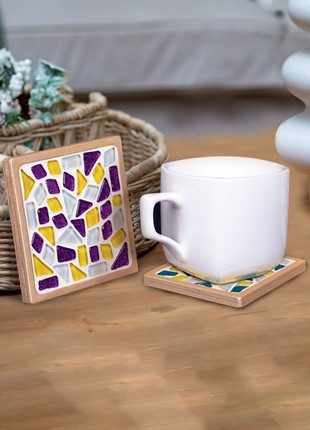 Creativity kit glass mosaic set Mosaaro  Cup Coaster (Square)  100x100 mm MA10024 photo