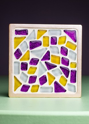 Creativity kit glass mosaic set Mosaaro  Cup Coaster (Square)  100x100 mm MA10022 photo