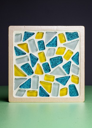 Creativity kit glass mosaic set Mosaaro  Cup Coaster (Square)  100x100 mm MA10023 photo