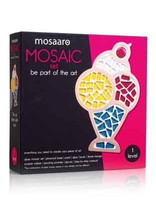 Creativity kit glass mosaic set Mosaaro Ice Cream 134x210 mm MA10031 photo