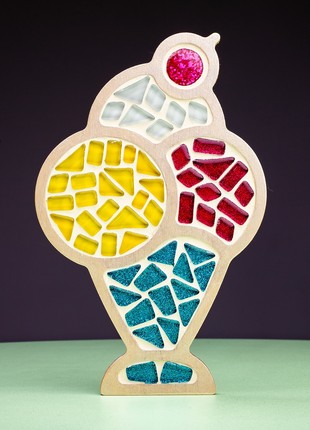 Creativity kit glass mosaic set Mosaaro Ice Cream 134x210 mm MA10032 photo