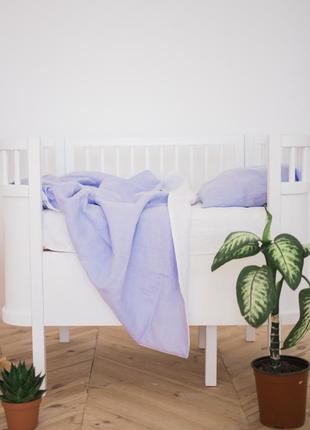 Kids linen bedding set "lavanda"5 photo