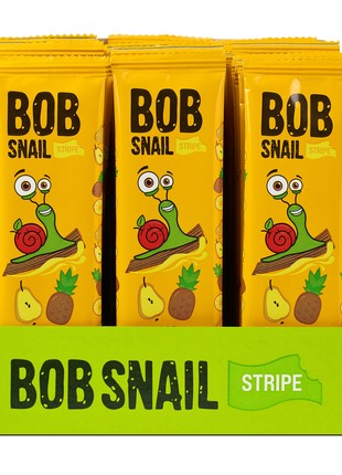 Mono set of 30 Fruit Stripes Bob Snail Pear-Pineapple