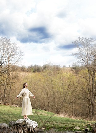 Linen dress FREYA7 photo