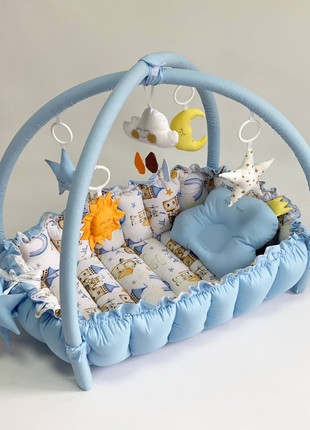 TM Happyluna Children's playmat - babynest for a newborn 2 in 1 "Fairy Tale"