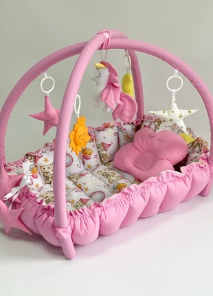 TM Happyluna Children's playmat - babynest for a newborn 2 in 1 "Princess"