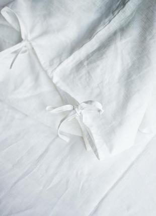 Linen bedding set "milk"6 photo