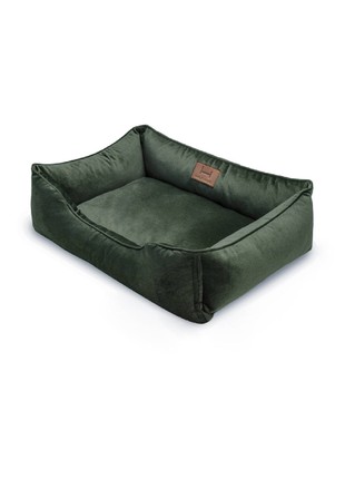 Pet bed Harley and Cho Dreamer Velur Green L (90x60 cm) 31027481 photo