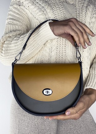 Leather Bag For Woman, Crossbody Bag, Premium handbag, Leather purse, Lamponi Moon One