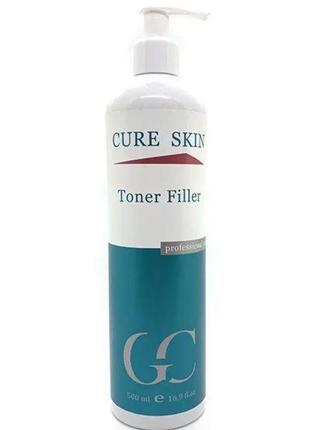 Soft gel toner filler for face skin care moisturizing cure skin toner filler 200m2 photo