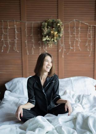 Linen bedding set "milk"9 photo