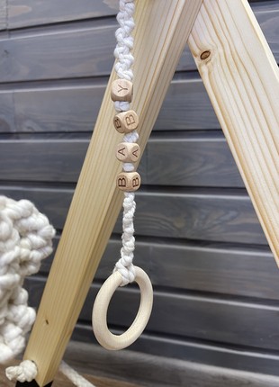 Wooden children's Montessori with toys and a rug Grey5 photo