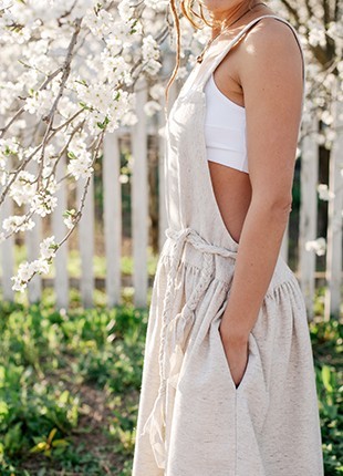 Linen sundress "INNER SILENCE"3 photo