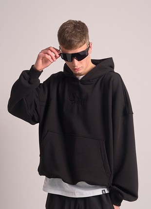 Hoodie oversized OGONPUSHKA Shark black7 photo