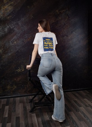 Cotton T-shirt with a designer exclusive patriotic print4 photo