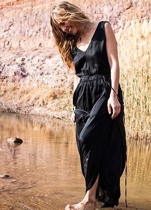 Long Silk Dress6 photo