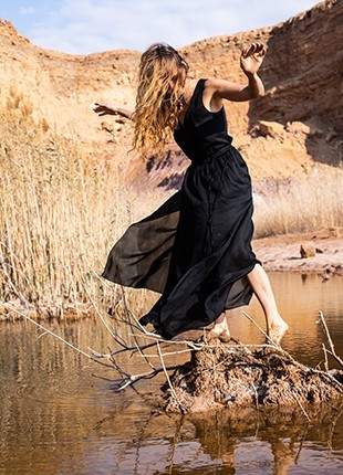 Long Silk Dress5 photo