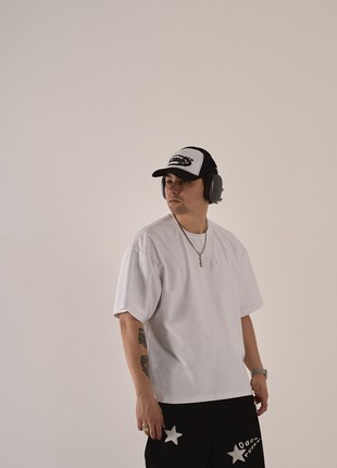Oversized T-shirt OGONPUSKA Stiff white4 photo
