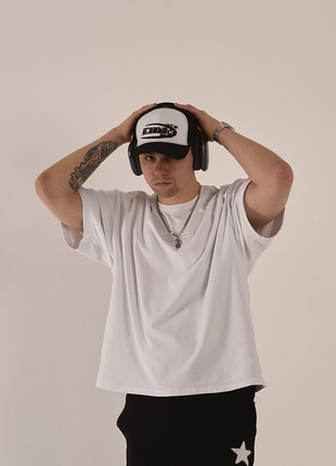 Oversized T-shirt OGONPUSKA Stiff white7 photo